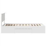  Krevetna konstrukcija Bijelo 90 x 200 cm Konstruirano drvo | shoptok.hr