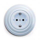  Kliklap - Retro kućna utičnica sa okvirom SCHUKO 230V/16A plava | Eponuda.com