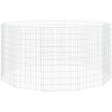  Ograđeni prostor za životinje slobodnog uzgoja s 12 panela 54 x 100 cm pocinčano željezo | shoptok.hr