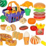  Otroški set za rezanje hrane v košari - 26 delov - Za 3+ let | Shoptok.si
