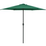 vidaXL Zunanji senčnik z aluminijastim drogom 270x246 cm zelen, (20611111) | Shoptok.si