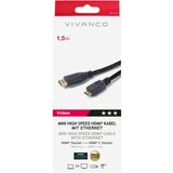 Vivanco Mini HDMI Kabel-Ethernet 1,5m Cene