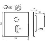 Kanlux 90790 - LED svetlo za stepenice sa senzorom MAGNIK LED/1,7W/230V CCT crna uglasta. | Eponuda.com