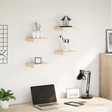  Plutajuće police 4 kom 23 x 23,5 x 4 cm od konstruiranog drva | shoptok.hr
