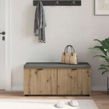  Haldna klop z blazino z vrati Umetni hrast 100 x 38 x 46 cm, (5000155658) | Shoptok.si