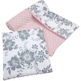 Medi Partners Quilt 75x100 + pillow 35x30 cotton + minky – Berry + pink Minky | shoptok.hr