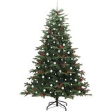 vidaXL Umestno božično drevo Zelena 240 cm PVC, kovina in plastika | Shoptok.si