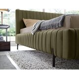 ELTAP Zelena oblazinjena zakonska postelja s prostorom za shranjevanje z letvenim dnom 180x200 cm Plissa – | Shoptok.si