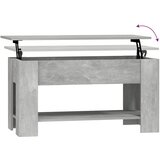  Stolić za kavu boja betona 101x49x52 cm konstruirano drvo | Shoptok.si