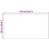  Faux Rabbit Fur Rug Olite Crna 60 x 110 cm Poliester | shoptok.hr