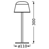 Ledvance LED prigušiva spoljašnja punjiva lampa TABLE LED/2,5W/5V IP54 crna | Eponuda.com