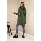 Kesi Insulated sweatshirt with a longer back khaki | shoptok.hr