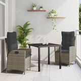 vidaXL Set od 2 Siva PE ratan Standard Uklonjive navlake Cijene