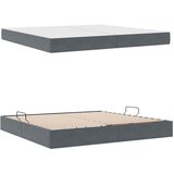  s madracem i skladištem Tamno siva 200 x 200 cm Baršun | shoptok.hr