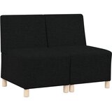  Modularna sofa bez naslona 2 pcs Crna 55 x 74 x 82 cm tkanina | shoptok.hr
