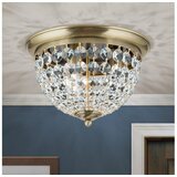 Orion dlu 1840/35 - kristalna plafonska lampa plafond 3xE27/40W/230V prečnik 35 cm bronza | Eponuda.com