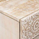  Ormar za krevet Bijelo 50 x 33 x 60 cm Čvrsto drvo manga - Bijelo | shoptok.hr
