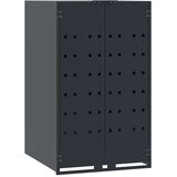  Spremište za 2 kante za otpad antracit 138x79x117 cm čelično | Eponuda.com
