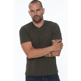 Dewberry T8568 V-NECK MEN'S T-SHIRT-KHAKI Cijene