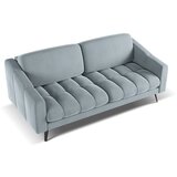 Makamii Svetlo modra žametna sedežna garnitura 202 cm Nalu – | Shoptok.si