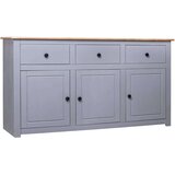  Komoda od masivne borovine siva 135x40x80 cm asortiman Panama | shoptok.hr