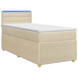  Boxspring krevet s madracem Krem 100 x 200 cm Tkanina - Krem 100 x 200 cm Dizajn linija | shoptok.hr