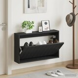  Ormar za cipele na zidu ZWOLLE 71 x 17 x 43 cm Crna - Crna | shoptok.hr