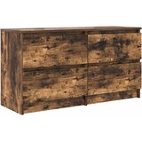 TV ormarić boja dimljenog hrasta 100x35x54 cm konstruirano drvo | Eponuda.com
