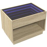  Stolić s beskonačnim LED svjetlima boja hrasta 70x50x50 cm | shoptok.hr