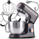 Berdsen BD-756 planetarni mešalnik 1400 W – posoda 6 L, 6 hitrosti + Pulse, srebrno-zlatna | Shoptok.si