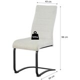 MID.YOU Set Nihajnih Stolov Leni, Krem Barva, 2 Kos | Shoptok.si