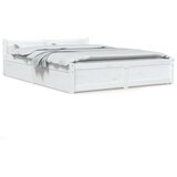 The Living Store Posteljni okvir s predali bel 140x200 cm - Posteljni Okvir, (21527630) | Shoptok.si