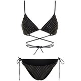 Trendyol Bikini Set - Black - Polka dot Cene