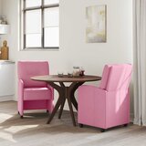  Blagovačke stolice s kotačima 2 pcs Ružičasta 57 x 67 x 95 cm | shoptok.hr
