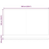  Zamjensko platno za tendu Bijelo 6 × 3,5 m Poliester | shoptok.hr
