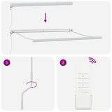 Tenda na uvlačenje antracit i bijela 3x2,5 m tkanina i aluminij | shoptok.hr