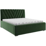Boxxx OBLAZINJENA POSTELJA 140 cm x 200 cm , tekstil temno zelena u