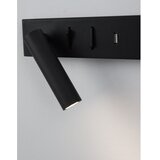 Nova Luce Mat črna kovinska LED stenska svetilka z upogljivo konstrukcijo/z USB priključkom Vida – | Shoptok.si