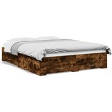 vidaXL Okvir kreveta s ladicama boja hrasta 150x200 cm drveni Cijene
