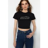 Trendyol T-Shirt - Black - Slim fit Cene