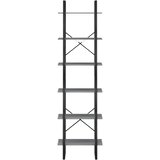 Police za pohranu sive 60 x 30 x 210 cm od masivne borovine | shoptok.hr