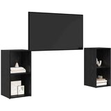  Set TV komoda Zidne 2 pcs Crni hrast 72 x 35 x 36,5 cm | shoptok.hr