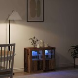  LED komoda 2 pcs Staro drvo 41 x 37 x 67 cm Konstruirano drvo | shoptok.hr