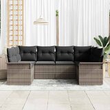  Sjedeća garnitura za vrt s pohranom 6 pcs Siva Poli ratan | shoptok.hr