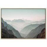  Slika - Mountain Horizon (1 Part) Wide 60x40 U prirodnom drvenom okviru | shoptok.hr