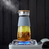 Kondela TEMPO-GLAZO, vrč za vodo/čaj, 1200 ml, s pokrovom in cedilom | Shoptok.si