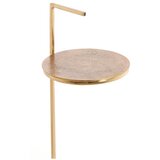 Light & Living Okrogla stranska mizica z marmorno mizno ploščo ø 26 cm Leda – | Shoptok.si