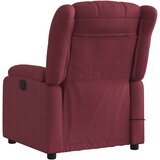vidaXL Električni masažni naslonjač od tkanine crvena boja vina | shoptok.hr