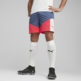 Puma Športne hlače 'IndividualCUP' golobje modra / svetlo rdeča / bela | Shoptok.si
