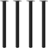 vidaXL noge za mizo za kavo 4 kosi črna 72-74 cm jeklo | Shoptok.si